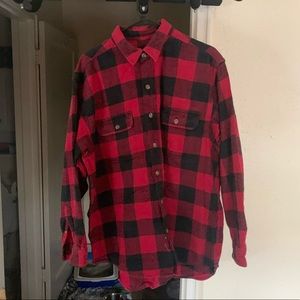 Red field and stream plaid shirt